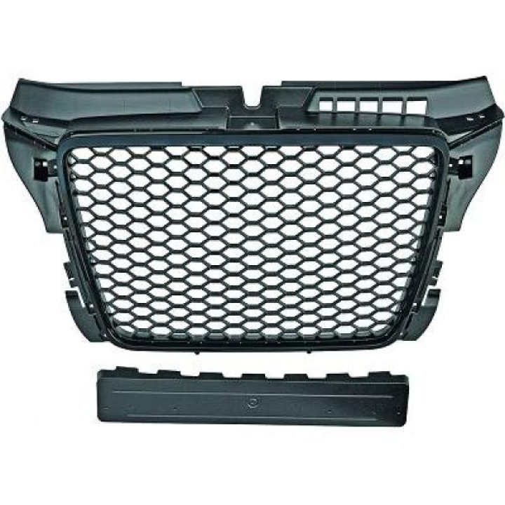 AUDI A3 8P 08-12 Honeycomb Svart Sportgrill DIEDERICHS i gruppen Välj bilmodell / Audi / A3 - S3 - RS3 (8P) 2003-2013 / Styling / Grill hos DDESIGN Scandinavia AB (1032640)