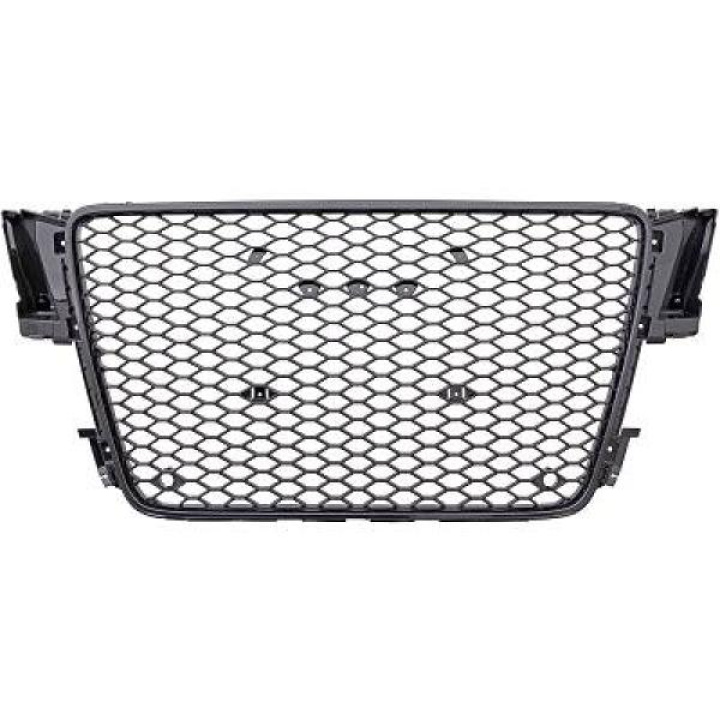AUDI A5 8T 07-11 Honeycomb Blanksvart Sportgrill RS-Look (med PDC) DIEDERICHS i gruppen Välj bilmodell / Audi / A5 - S5 - RS5 (8T/8F) 2008-2016 / Styling hos DDESIGN Scandinavia AB (1045140)