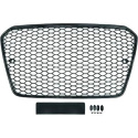 AUDI A5 8T 12-16 (Ej S-Line) Honeycomb Blanksvart Sportgrill RS-Look (med PDC) DIEDERICHS