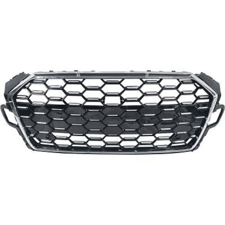 AUDI A5 F5 19+ Honeycomb Krom/Svart Sportgrill Sport-Look (med PDC) DIEDERICHS i gruppen Välj bilmodell / Audi / A5 - S5 - RS5 (F5) 2016+ / Styling hos DDESIGN Scandinavia AB (1046541)