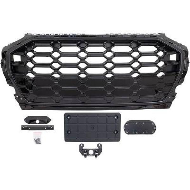 Audi Q5 2020+ (Utan PDC) Honeycomb Blanksvart Sportgrill DIEDERICHS i gruppen Välj bilmodell / Audi / Q5 (80A) 2017+ hos DDESIGN Scandinavia AB (1076341)