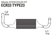 12020206 Nissan R33 93-98 InterCooler Kit För Frontmatat Insugs PlenumT-23F GReddy (1)