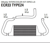 12020212 Nissan R33 93-98 InterCooler Kit T-24F GReddy (1)