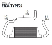 12020488 Nissan Skyline 98-01 Spec LS InterCooler Kit GReddy (2)