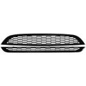 MINI Cooper 04-06 Honeycomb Sportgrill Komplett Svart DIEDERICHS