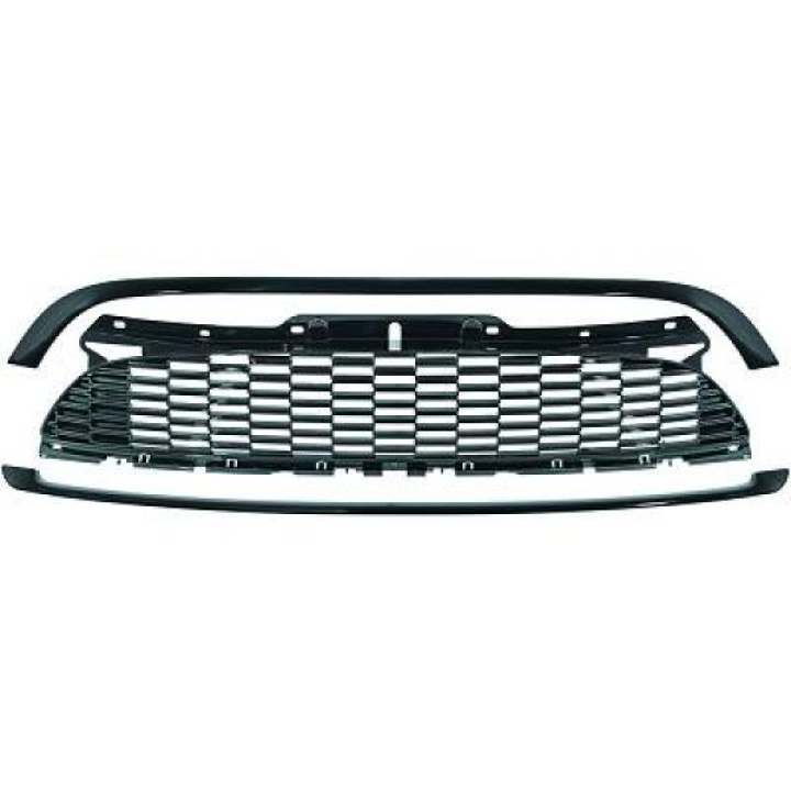 MINI Cooper 06-13 Honeycomb Blanksvart Sportgrill JCW-Look DIEDERICHS i gruppen Välj bilmodell / Mini / Cooper (R56/57) 2006-2013 / 2009-2015 / Styling hos DDESIGN Scandinavia AB (1206343)