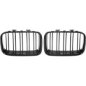 BMW 3-Serie E36 91-96 Dubbelribbad Blanksvart Sportgrill Sport-Look DIEDERICHS