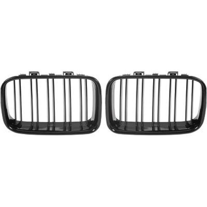 BMW 3-Serie E36 91-96 Dubbelribbad Blanksvart Sportgrill Sport-Look DIEDERICHS i gruppen Välj bilmodell / BMW / 3-serie (E36) 1990-2000 / Styling / Grill hos DDESIGN Scandinavia AB (1213341)