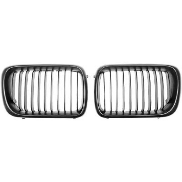 BMW 3-Serie E36 96-99 Enkelribbad Blanksvart Sportgrill DIEDERICHS i gruppen Välj bilmodell / BMW / 3-serie (E36) 1990-2000 hos DDESIGN Scandinavia AB (1213640)