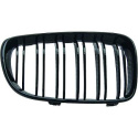 BMW 3-Serie E46 01-05 Dubbelribbad Blanksvart Sportgrill Sport-Look DIEDERICHS