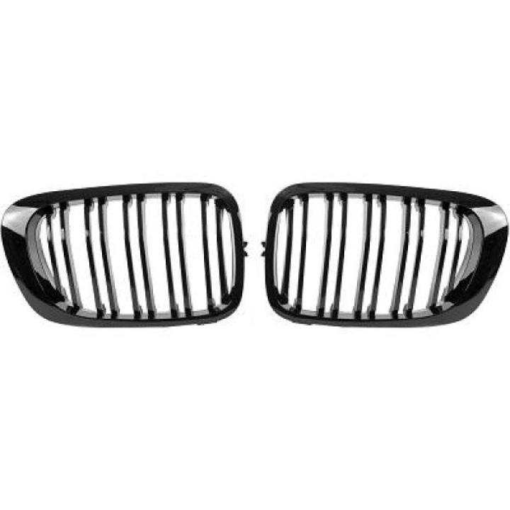 BMW 3-Serie E46 Coupé 99-03 Dubbelribbad Blanksvart Sportgrill Sport-Look DIEDERICHS i gruppen Välj bilmodell / BMW / 3-serie (E46) 1998-2005 / Styling / Grill hos DDESIGN Scandinavia AB (1214441)