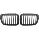 BMW 3-Serie E46 Sedan/Touring 98-01 Enkelribbad Mattsvart Sportgrill DIEDERICHS