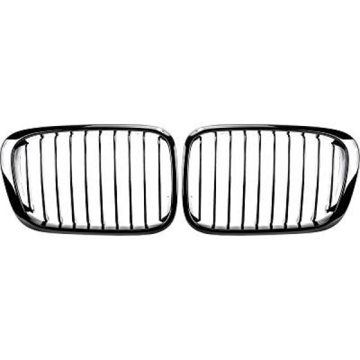 BMW 3-Serie E46 Sedan 98-01 Enkelribbad Blanksvart Sportgrill Performance-Look DIEDERICHS i gruppen Välj bilmodell / BMW / 3-serie (E46) 1998-2005 / Styling / Grill hos DDESIGN Scandinavia AB (1214641)
