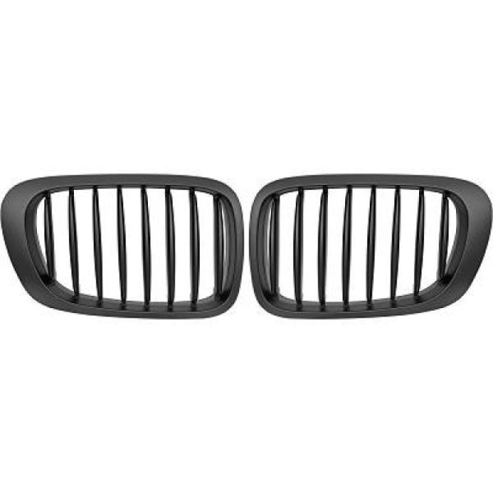 BMW 3-Serie E46 Coupé/Cab 99-02 Enkelribbad Mattsvart Sportgrill DIEDERICHS i gruppen Välj bilmodell / BMW / 3-serie (E46) 1998-2005 / Styling / Grill hos DDESIGN Scandinavia AB (1214740)