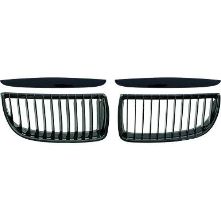 BMW 3-Serie E90/E91 05-08 Komplett Blanksvart Sportgrill / Njurar DIEDERICHS i gruppen Välj bilmodell / BMW / 3-serie (E90-E91) 2005-2012 / Styling hos DDESIGN Scandinavia AB (1216243)