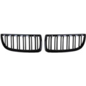 BMW 3-Serie E90 2005-2008 Dubbelribbad Blanksvart Sportgrill / Njurar DIEDERICHS