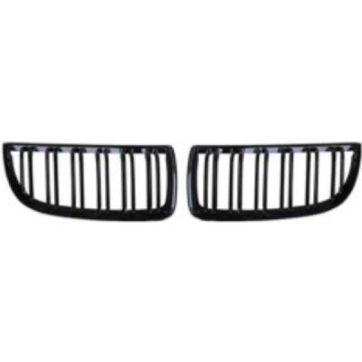 BMW 3-Serie E90 2005-2008 Dubbelribbad Blanksvart Sportgrill / Njurar DIEDERICHS i gruppen Välj bilmodell / BMW / 3-serie (E90-E91) 2005-2012 / Styling hos DDESIGN Scandinavia AB (1216245)