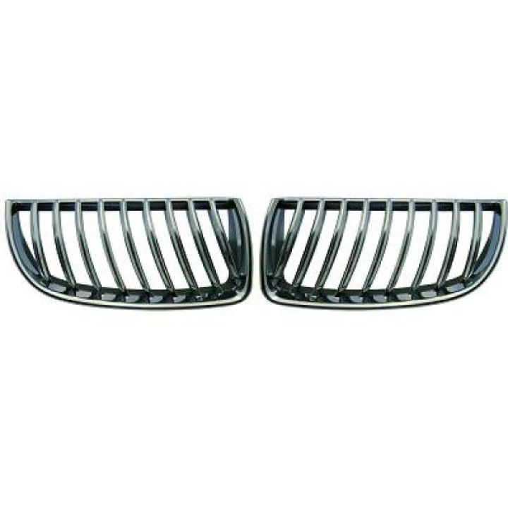 BMW 3-Serie E90/E91 05-08 Krom/Svart Sportgrill / Njurar DIEDERICHS i gruppen Välj bilmodell / BMW / 3-serie (E90-E91) 2005-2012 / Styling hos DDESIGN Scandinavia AB (1216340)