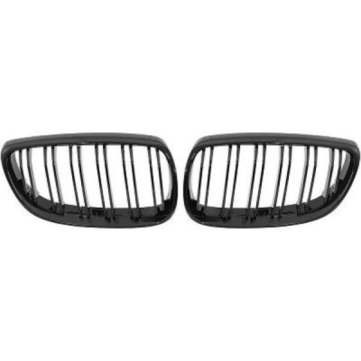 BMW 3-Serie E92/93 06-10 Dubbelribbad Blanksvart Sportgrill / Njurar Performance-Look DIEDERICHS i gruppen Välj bilmodell / BMW / 3-serie (E92-E93) 05-12 / Styling / Grill hos DDESIGN Scandinavia AB (1216741)