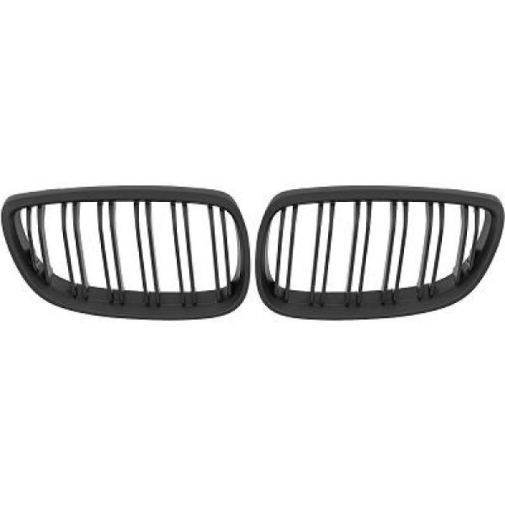 BMW 3-Serie E92/E93 06-10 Dubbelribbad Mattsvart Sportgrill / Njurar Performance-Look DIEDERICHS i gruppen Välj bilmodell / BMW / 3-serie (E92-E93) 05-12 / Styling / Grill hos DDESIGN Scandinavia AB (1216742)