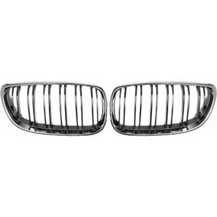 BMW 3-Serie E92/E93 06-10 Dubbelribbad Krom/Svart Sportgrill / Njurar Performance-Look DIEDERICHS i gruppen Välj bilmodell / BMW / 3-serie (E92-E93) 05-12 / Styling / Grill hos DDESIGN Scandinavia AB (1216743)