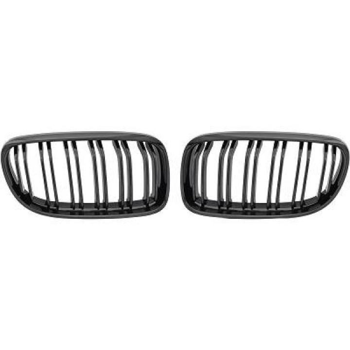 BMW 3-Serie E90/E91 08-12 Dubbelribbad Blanksvart Sportgrill / Njurar Performance-Look DIEDERICHS i gruppen Välj bilmodell / BMW / 3-serie (E90-E91) 2005-2012 / Styling hos DDESIGN Scandinavia AB (1216943)