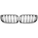 BMW 3-Serie E90/E91 08-12 Dubbelribbad Kromad Sportgrill / Njurar Performance-Look DIEDERICHS