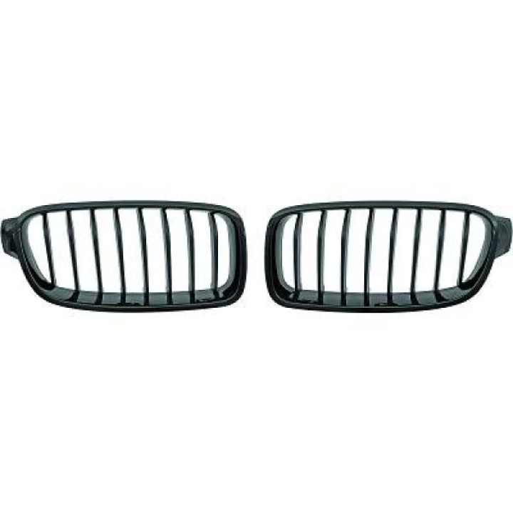 BMW 3-Serie F30/F31 11+ Enkelribbad Blanksvart Sportgrill / Njurar Performance-Look DIEDERICHS i gruppen Välj bilmodell / BMW / 3-serie-4-serie (F30-F36) 11-19 / Styling / Grill hos DDESIGN Scandinavia AB (1217340)