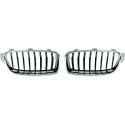 BMW 3-Serie F30/F31 11-15 Enkelribbad Krom/Svart Sportgrill DIEDERICHS