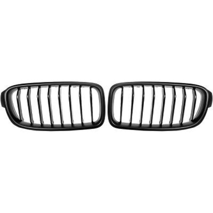BMW 3-Serie F30/F31 11-15 Enkelribbad Mattsvart Sportgrill / Njurar Performance-Look DIEDERICHS i gruppen Välj bilmodell / BMW / 3-serie-4-serie (F30-F36) 11-19 / Styling / Grill hos DDESIGN Scandinavia AB (1217441)