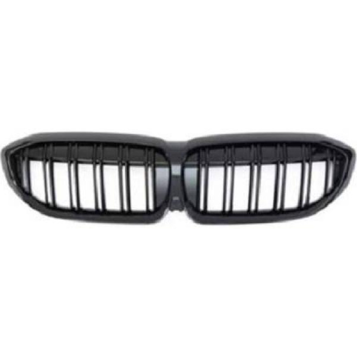 BMW 3-Serie G20 19+ Dubbelribbad Blanksvart Sportgrill / Njurar Sport-Look DIEDERICHS i gruppen Välj bilmodell / BMW / 3-serie-4-serie (G20-G26) 19+ / Styling hos DDESIGN Scandinavia AB (1219242)