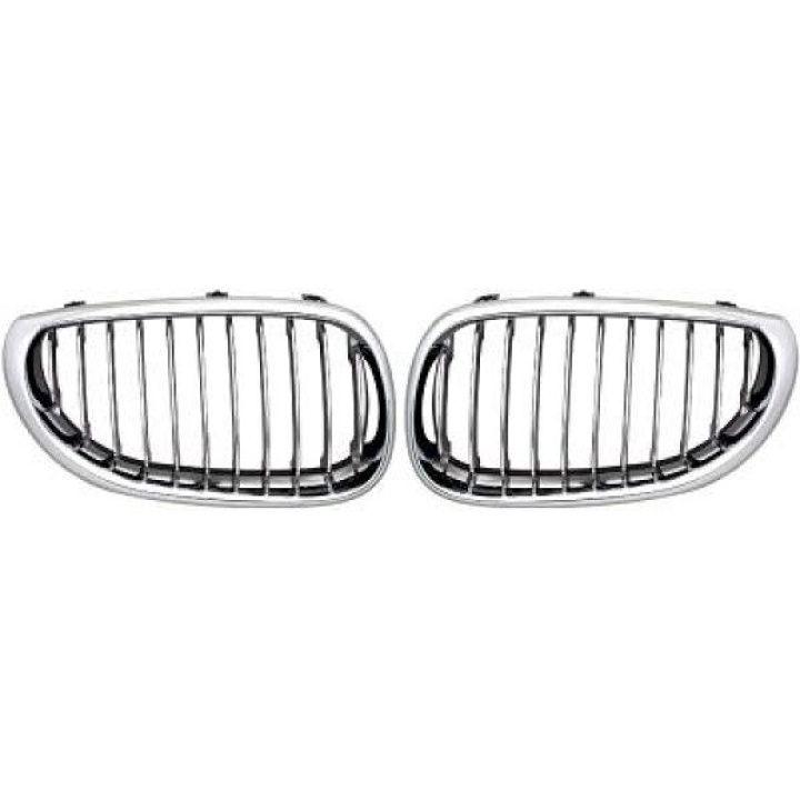 BMW 5-Serie E60/E61 03-07 Enkelribbad Krom/Svart Sportgrill / Njurar DIEDERICHS i gruppen Välj bilmodell / BMW / 5-serie (E60-E61) 03-10 / Styling hos DDESIGN Scandinavia AB (1224440)