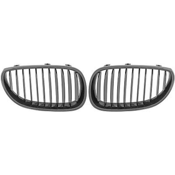 BMW 5-Serie E60/E61 03-10 Enkelribbad Blanksvart Sportgrill / Njurar Performance-Look DIEDERICHS i gruppen Välj bilmodell / BMW / 5-serie (E60-E61) 03-10 / Styling hos DDESIGN Scandinavia AB (1224541)