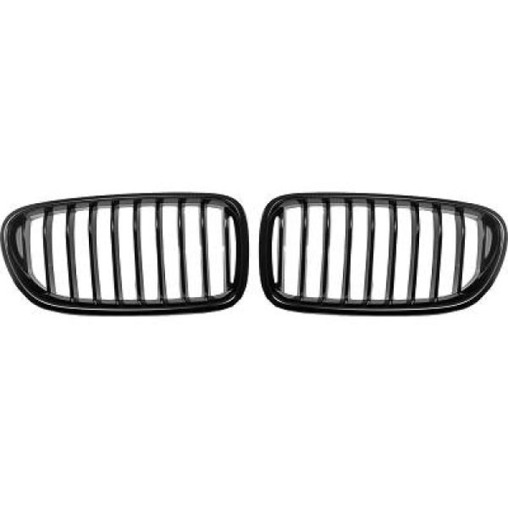 BMW 5-Serie F10/11 10-13 Enkelribbad Blanksvart Sportgrill / Njurar DIEDERICHS i gruppen Välj bilmodell / BMW / 5-serie (F07-F10-F11) 11-17 / Styling / Grill hos DDESIGN Scandinavia AB (1225540)