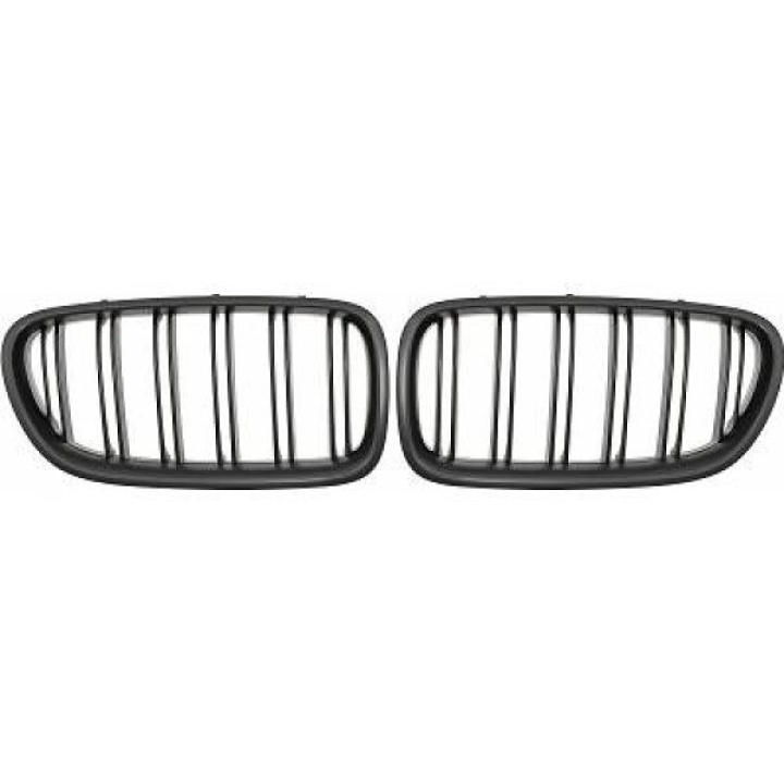BMW 5-Serie F10/F11 13-17 Dubbelribbad Mattsvart Sportgrill / Njurar DIEDERICHS i gruppen Välj bilmodell / BMW / 5-serie (F07-F10-F11) 11-17 / Styling / Grill hos DDESIGN Scandinavia AB (1225741)