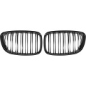 BMW 5-Serie GT F07 08-17 Dubbelribbad Blanksvart Sportgrill / Njurar Sport-Look DIEDERICHS