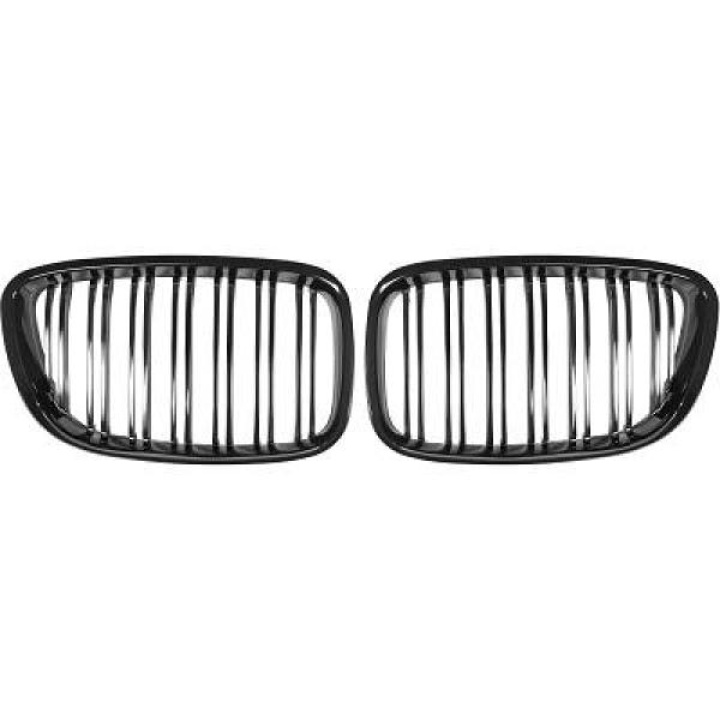 BMW 5-Serie GT F07 08-17 Dubbelribbad Blanksvart Sportgrill / Njurar Sport-Look DIEDERICHS i gruppen Välj bilmodell / BMW / 5-serie (F07-F10-F11) 11-17 / Styling / Grill hos DDESIGN Scandinavia AB (1225842)