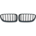 BMW 5-Serie F10/F11 13-17 Dubbelribbad Kolfiberlook Sportgrill / Njurar Sport-Look DIEDERICHS
