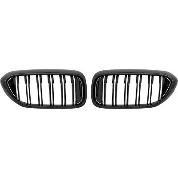 BMW 5-Serie G30/G31 17-20 Dubbelribbad Blanksvart Sportgrill / Njurar Sport-Look DIEDERICHS i gruppen Välj bilmodell / BMW / 5-serie (G30-G31) 16+ / Styling hos DDESIGN Scandinavia AB (1226240)