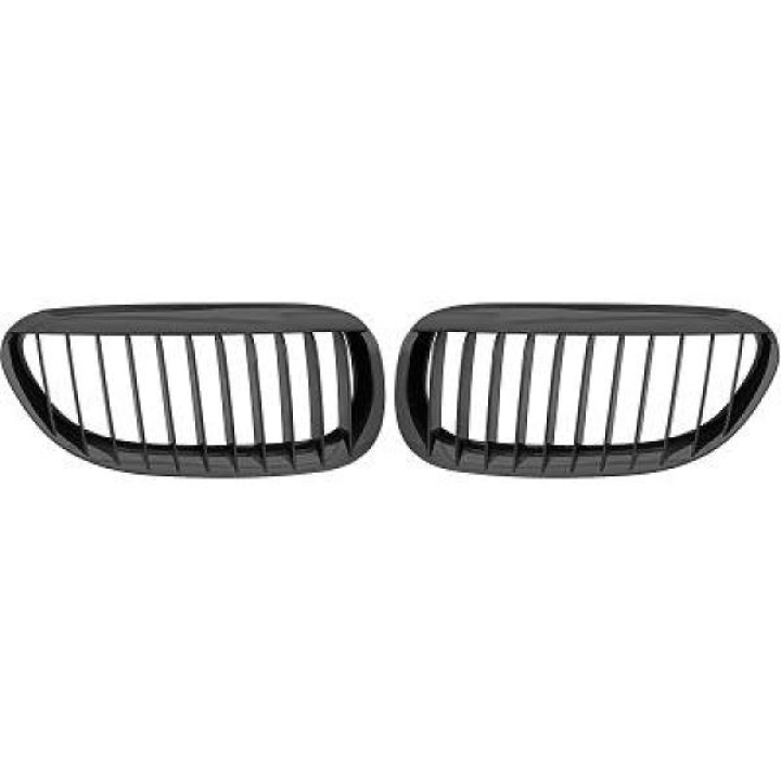 BMW 6-Serie E63/E64 04-10 Enkelribbad Blanksvart Sportgrill / Njurar Performance-Look DIEDERICHS i gruppen Välj bilmodell / BMW / 6-serie (E63-E64) 03-10 / Styling / Grill hos DDESIGN Scandinavia AB (1230341)