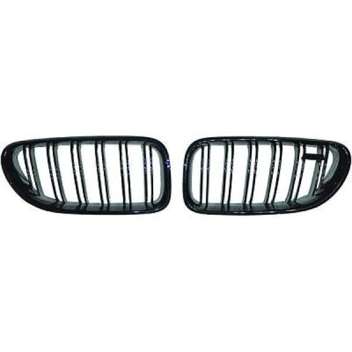 BMW 6-Serie F12/F13 11+ Dubbelribbad Blanksvart Sportgrill / Njurar Performance-Look DIEDERICHS i gruppen Välj bilmodell / BMW / 6-serie (F06-F12-F13) 12-18 / Styling hos DDESIGN Scandinavia AB (1231240)