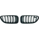 BMW 6-Serie F12/F13 11+ Dubbelribbad Mattsvart Sportgrill / Njurar Performance-Look DIEDERICHS