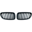BMW 2-Serie F22/F23 13-17 Enkelribbad Mattsvart Sportgrill / Njurar DIEDERICHS