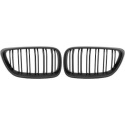 BMW 2-Serie F22/23 13-17 Dubbelribbad Svart Sportgrill / Njurar Performance-Look DIEDERICHS