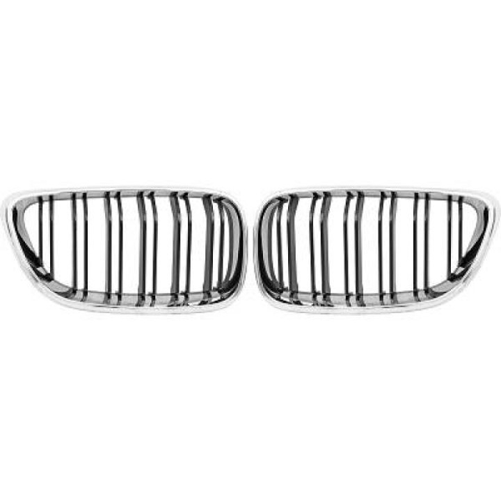 BMW 2-Serie F22/23 13-17 Dubbelribbad Krom/Svart Sportgrill / Njurar Sport-Look DIEDERICHS i gruppen Välj bilmodell / BMW / 1-serie 2-serie (F20-F23) 2011-2019 / Styling / Grill hos DDESIGN Scandinavia AB (1235242)