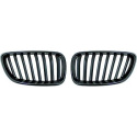 BMW 2-Serie F22/23 13-17 Enkelribbad Mattsvart Sportgrill / Njurar Performance-Look DIEDERICHS