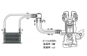 Oljeförflyttarsandwichplatta Type-I O/C 3/4x16UNF Med Termostat GReddy
