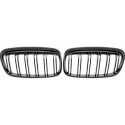 BMW 2-Serie F45/46 14-17 Dubbelribbad Blanksvart Sportgrill / Njurar Performance-Look DIEDERICHS
