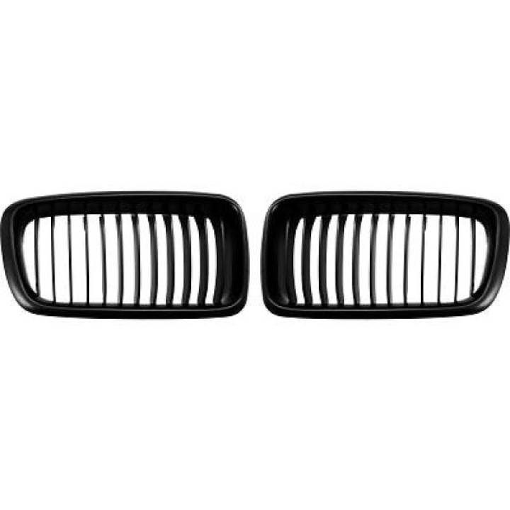 BMW 7-Serie E38 95-02 Enkelribbad Mattsvart Sportgrill / Njurar DIEDERICHS i gruppen Välj bilmodell / BMW / 7-serie (E38) 94-01 / Styling hos DDESIGN Scandinavia AB (1242240)