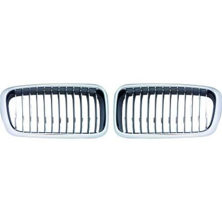 BMW 7-Serie E38 95-02 Enkelribbad Krom/Svart Sportgrill / Njurar DIEDERICHS i gruppen Välj bilmodell / BMW / 7-serie (E38) 94-01 / Styling hos DDESIGN Scandinavia AB (1242340)